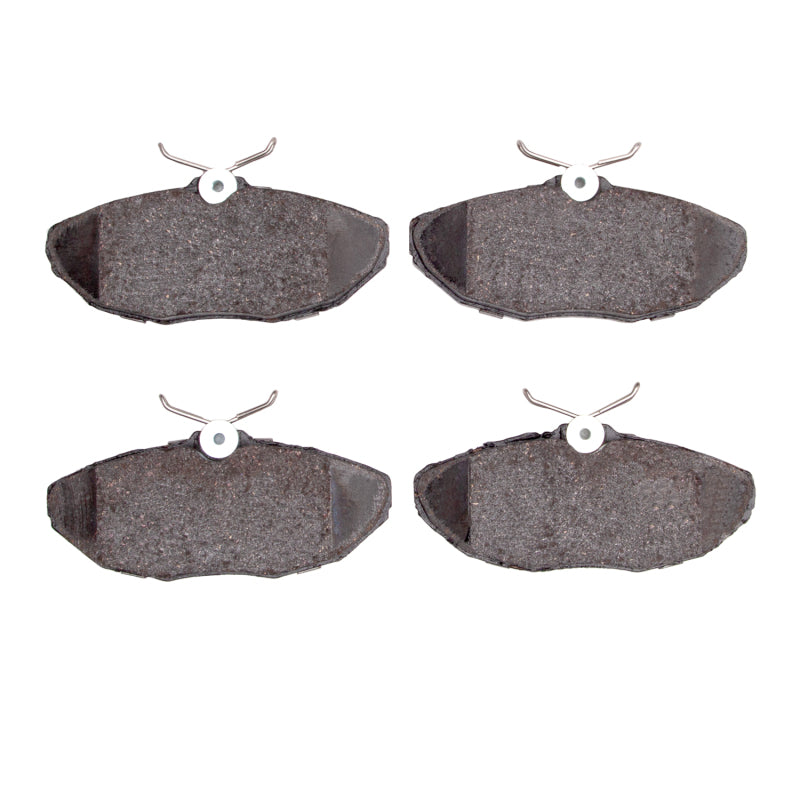 R1 Concepts OE rear semi-metal brake pads for Lincoln LS 2000-2006, showing the brake pad set with metal backing and friction surface.