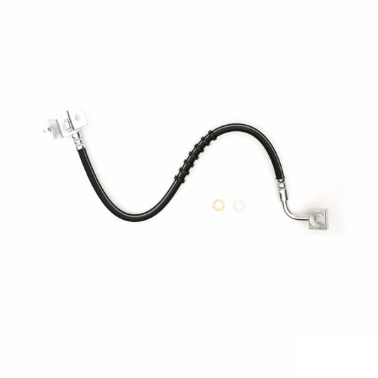 DFC Dodge Ram 1500 pickup front-right brake hose in a brake line kit, showing the flexible metal and rubber components.