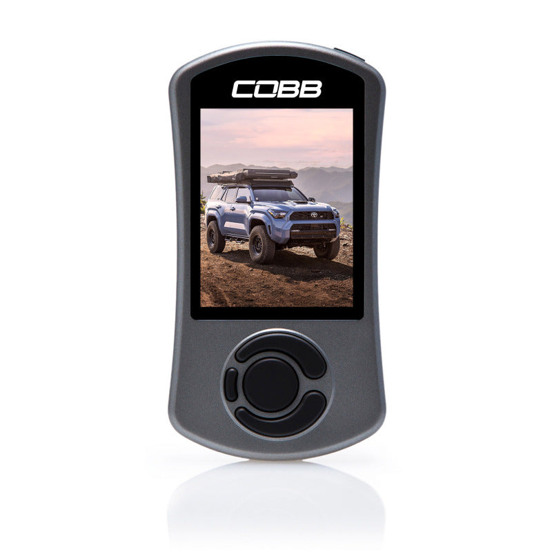 COBB Cobb 2025 Toyota 4Runner AccessPort programmer and tuner device with display screen and control buttons.