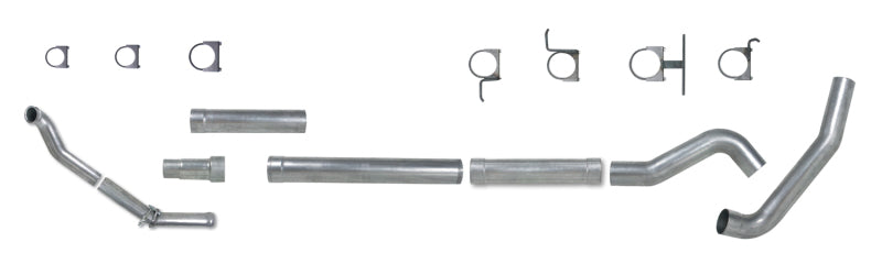 Diamond Eye Turbo Back exhaust pipe for 94-97 Ford F250/F350 PowerStroke, dual aluminum pipe replacement, high-performance diesel exhaust system