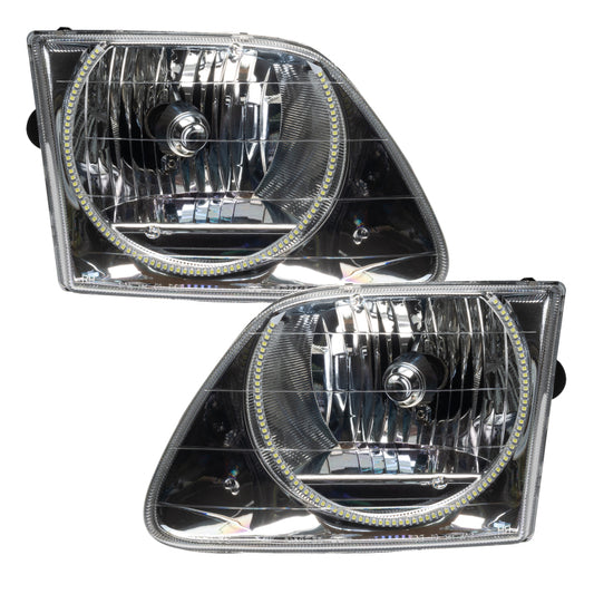 Oracle Ford F-150 97-03 SMD Headlights in white, featuring bright LED lighting for enhanced visibility and modern style.