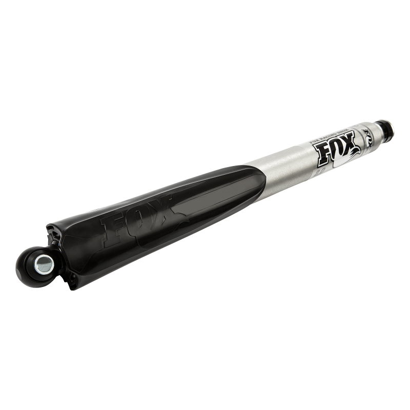 Pair of FOX Fox 2.0 Series Shaft Guard hardware for 11.3 TLG, shown in black, designed to protect suspension shafts.
