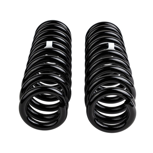 Old Man Emu ARB OME coilover front coil spring for Toyota Prado models up to 2003, showing a close-up of the coil spring.