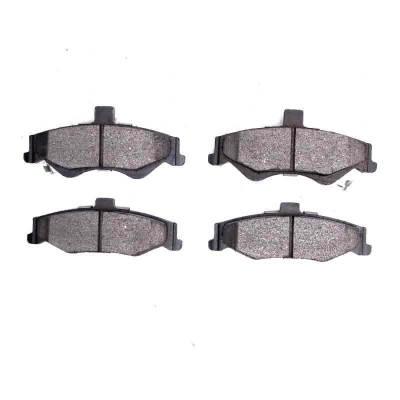 R1 Concepts OE rear semi-metal brake pads for 1998-2002 Pontiac Firebird, shown with brake pad design and packaging details.