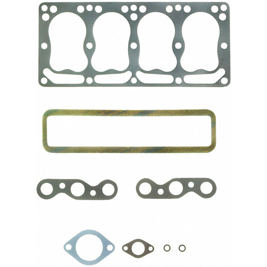 Fel-Pro HS 7560 S engine cylinder head gasket set showing multiple gaskets and components for automotive repair.
