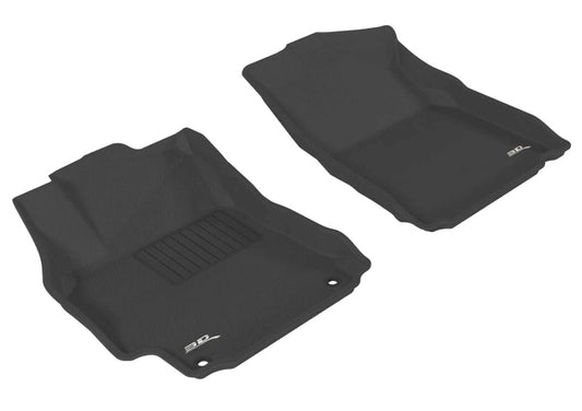 Black rubber floor mat for 2012-2014 Toyota Camry and hybrid, 3D MAXpider Kagu 1st row car interior protection