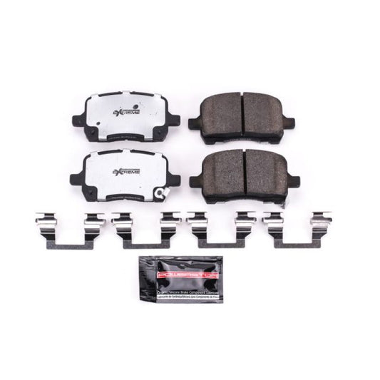 PowerStop Z26 Extreme Street brake pads for 2005-2006 Chevrolet Cobalt front, with hardware, high-performance automotive brake part.