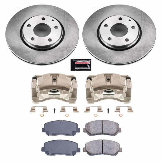 PowerStop OE brake kit for 2016-2018 Mazda CX-5, includes front calipers and brake components for reliable stopping power.
