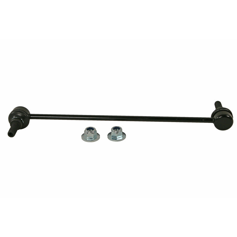 Moog front sway bar endlink for 2017-2022 Chrysler Pacifica, showing the metal link with bushings on a neutral background.