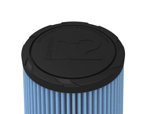 aFe Momentum Intake Replacement Air Filter with D2 Dura-Dry media, featuring 3-1/8 inch flange, designed for direct fit applications.