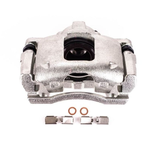 PowerStop front left OE brake caliper with bracket for 2009-2012 Dodge Journey, automotive part in black with mounting hardware