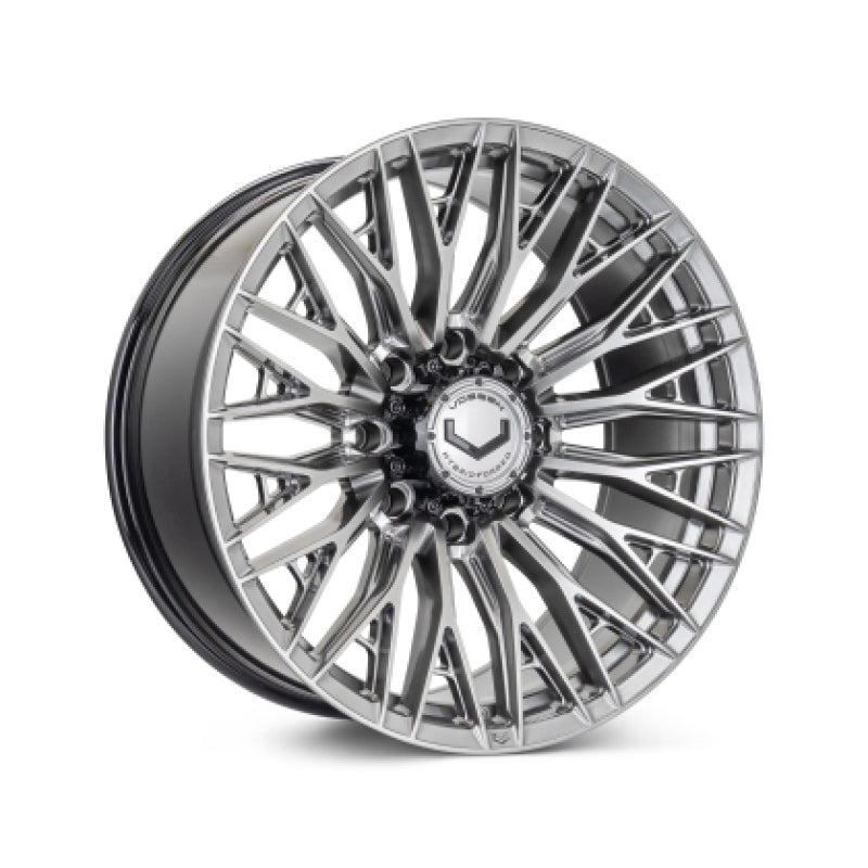 Vossen HFX-6 forged wheel, 22x12 inches, 8x180 bolt pattern, ET-44 offset, ultra deep face in hyper gunmetal finish.