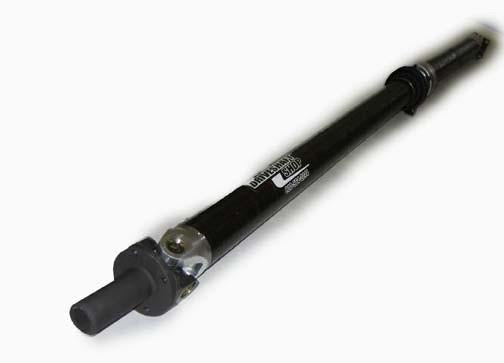 DSS Mitsubishi Evo 7-9 carbon fiber rear driveshaft, 2-piece design, non-AYC, lightweight performance driveshaft by Driveshaft Shop