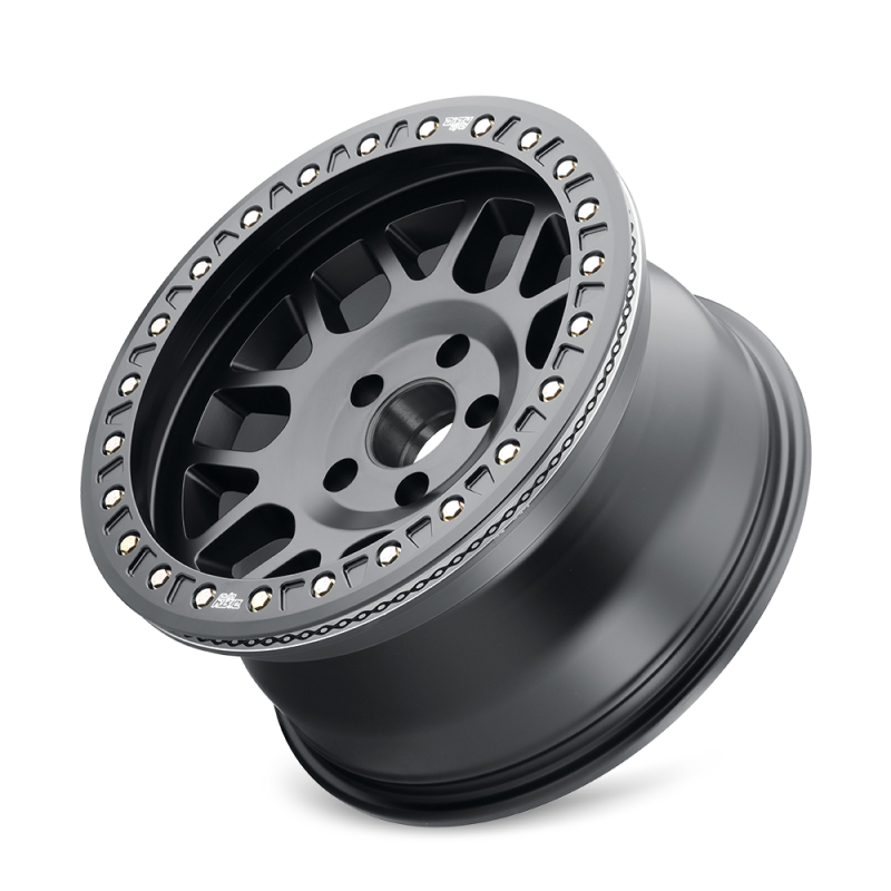 Dirty Life Mesa Race 17x9 matte black cast wheel with 6x139.7 bolt pattern, -12mm offset, and 106mm hub for off-road vehicles.