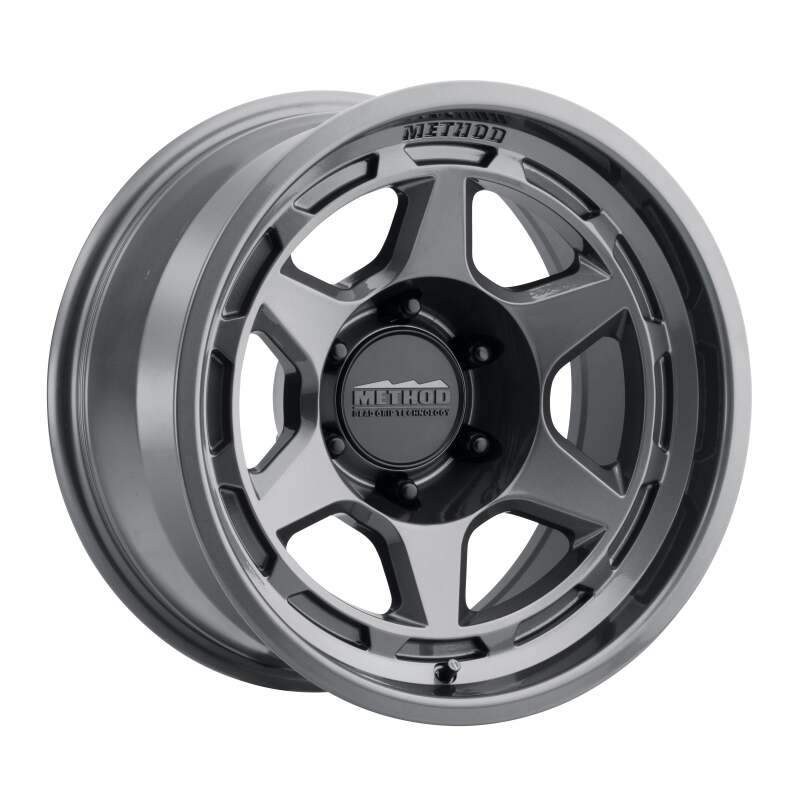 Method MR708 17x9 cast wheel in gloss titanium finish, 6x135 bolt pattern, -38 offset, 3.5-inch backspacing, automotive wheel