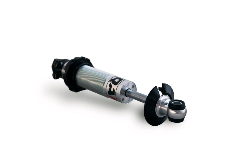QA1 Proma Star Series coil-over shock absorber with double adjustable damping and bushing mount, 12.625 to 18.75 inches in length.