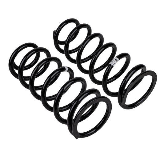 Old Man Emu ARB/OEM coilover rear coil spring for 80 VHD vehicle, showcasing a close-up of the coil spring with detailed metal coils.