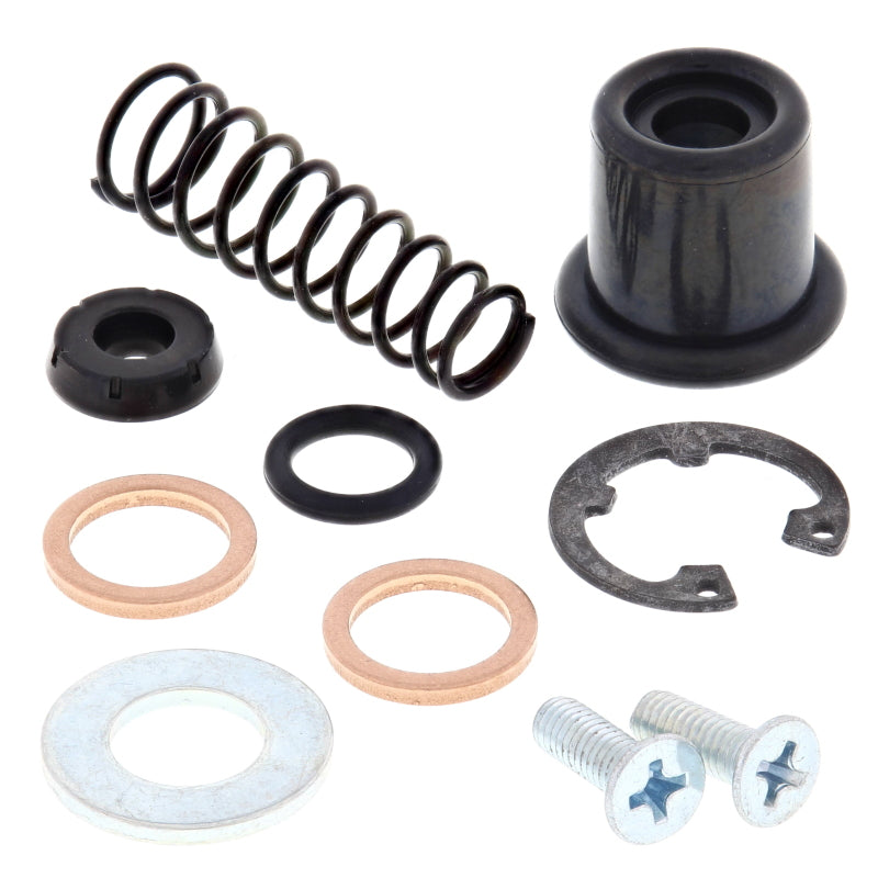 All Balls Racing Yamaha TW200 front trailway brake master cylinder rebuild kit, including seals and components for maintenance.