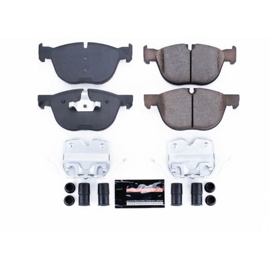 PowerStop Z23 Evolution Sport brake pads for BMW X4 2016-2018 front, performance brake pads with hardware included.
