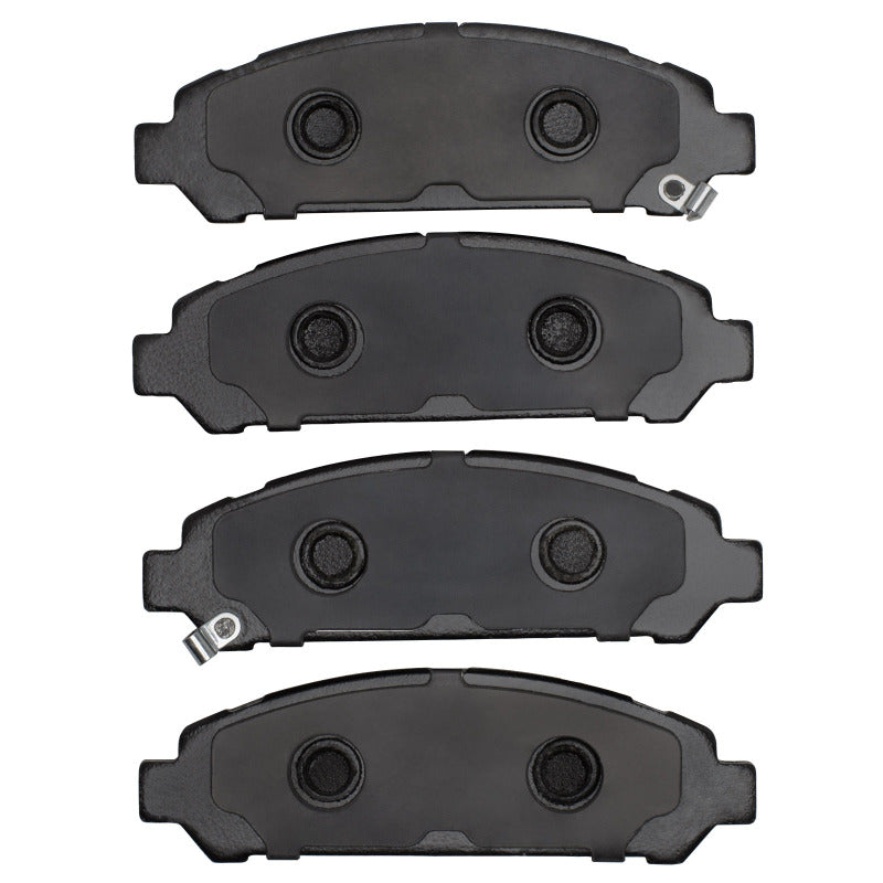 R1 Concepts OE front semi-metal brake pads for Toyota Venza 2009-2015, showing the brake pad with metal backing and friction surface.