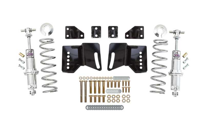 UMI Performance coilover conversion brackets kit with 250lb springs for A-Body cars, adjustable ride height from -2in to -3in.