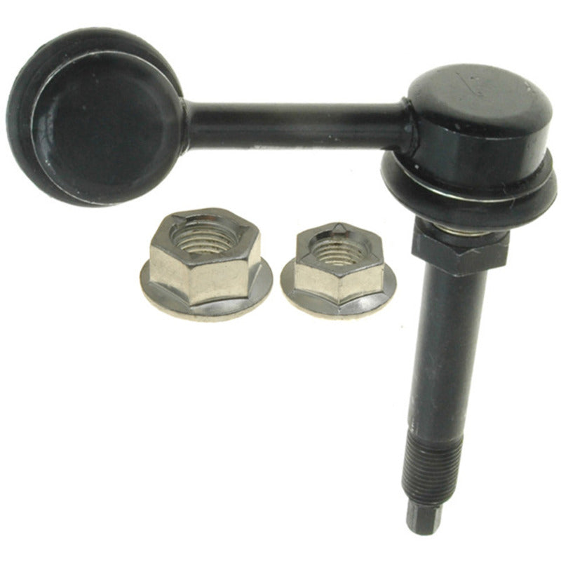 Moog front left sway bar endlink for Nissan 370Z, aftermarket suspension component with durable metal construction.