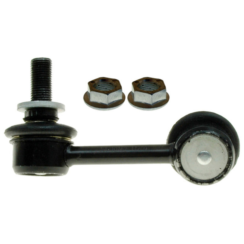 Moog Lexus IS300 front right sway bar endlink, a durable suspension component with metal and rubber parts.