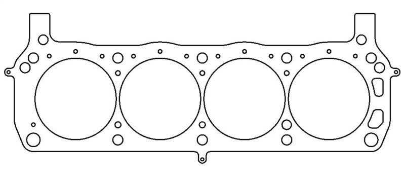 Cometic Gasket Ford 289/302/351 4.100 inch bore MLS head gasket with .030 inch thickness for engine sealing.