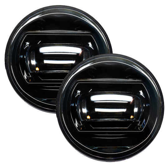Pair of Oracle Lighting high-powered LED fog lights for Toyota Tundra, Tacoma, Sequoia, and Solara in 6000K white light.