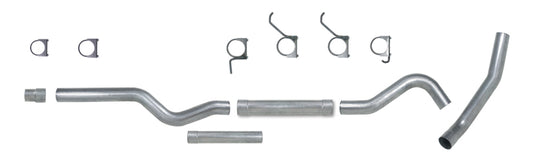 Diamond Eye Performance 4-inch catback single MFLR replacement pipe for Chevy/GMC 6.6L diesel trucks, 2006-2007.5, stainless steel.