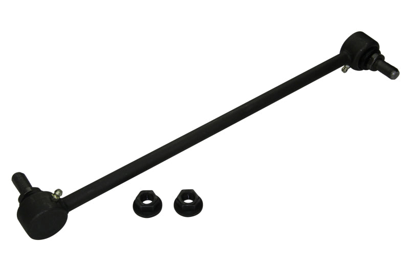 Moog Saab 9-3X front sway bar endlink, automotive suspension part with metal link and rubber bushings.