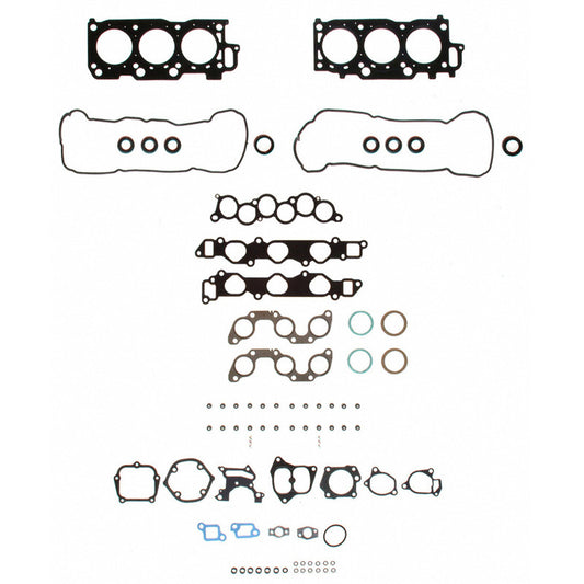 Fel-Pro Toyota Camry HS 9489 PT-1 PermaTorque engine cylinder head gasket set installed on engine components.
