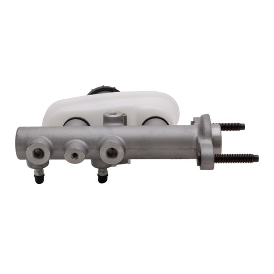 DFC brake master cylinder for 96-98 Ford Mustang, close-up view of the metal hydraulic component with mounting ports.