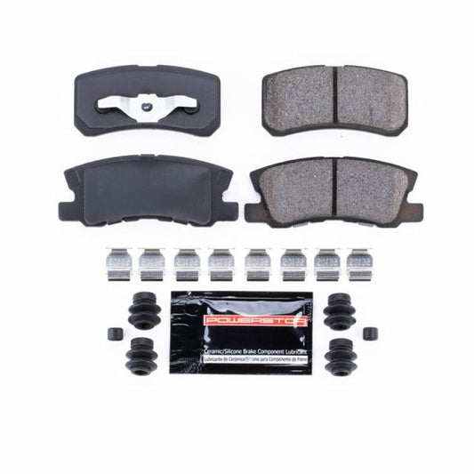 PowerStop Z23 Evolution Sport rear brake pads for Chrysler 200, with hardware, designed for high-performance braking.