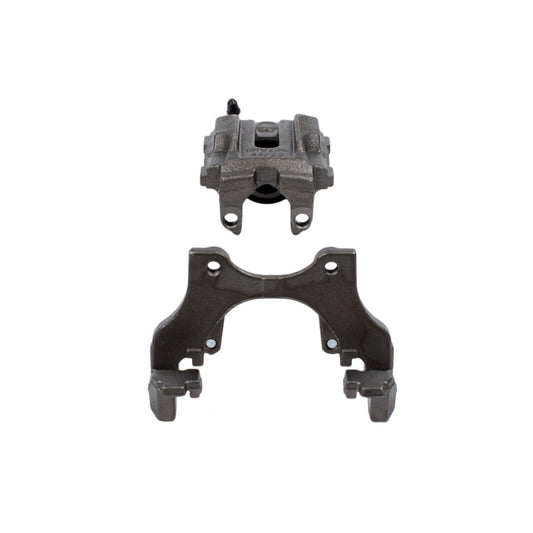 PowerStop rear right OE brake caliper and bracket for 2006 BMW 330i, showing the black metal caliper with mounting bracket.