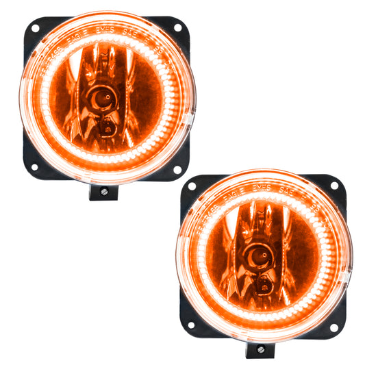 Oracle Lighting amber LED fog lights for 2005-2007 Ford Escape, pre-assembled halo fog lights with bright amber illumination.
