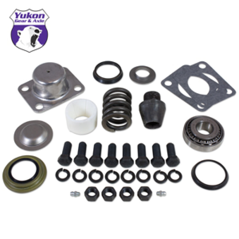 Yukon Gear Dana 60 differential king-pin replacement kit with pin, bushings, seals, bearings, spring, and cap for one side