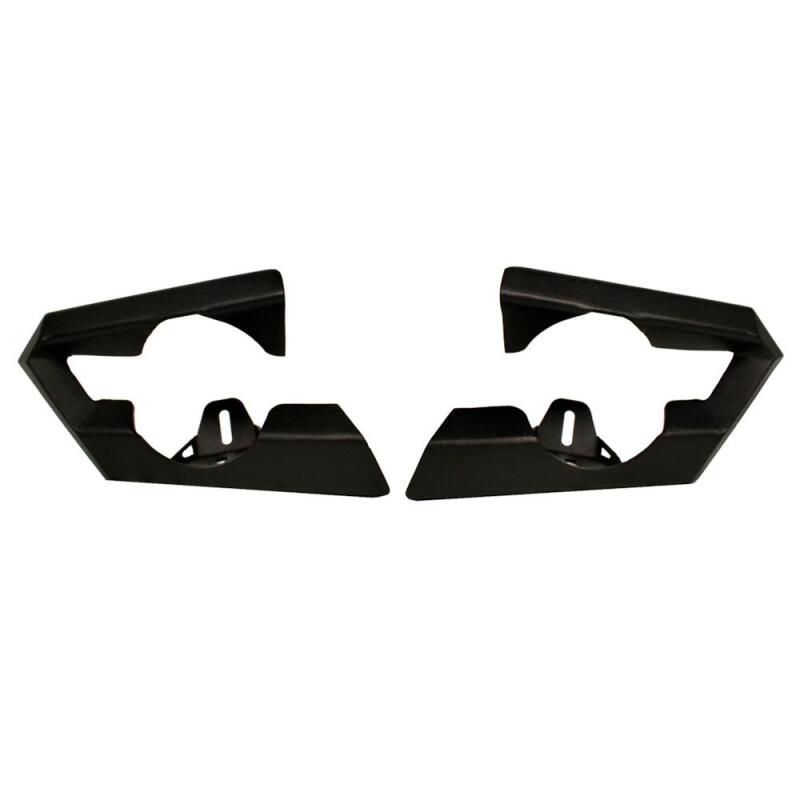 Steel front and rear bumpers for Jeep Wrangler JL 2-4 door by Rock Slide Engineering, designed for off-road protection.