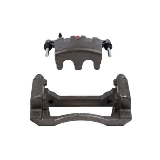 PowerStop rear left OE brake caliper with bracket for Ford F-250 Super Duty 2008-2012, showing detailed automotive brake component