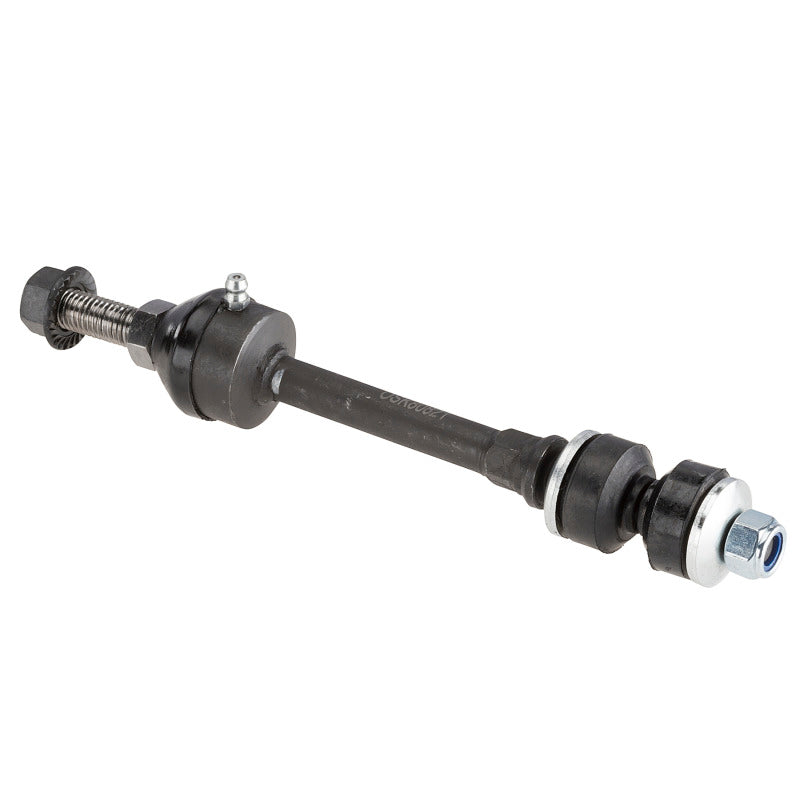 Moog Dodge Ram 1500 front sway bar endlinks from the 2006-2008 model, showing the sway bar link kit with metal and rubber components.