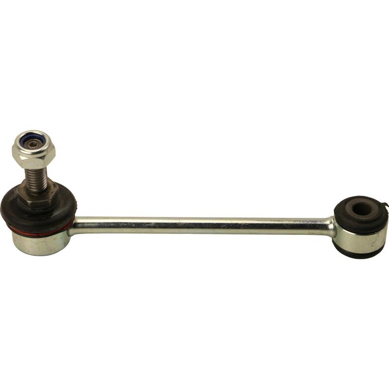 Moog 05-07 Smart Fortwo rear sway bar endlink showing metal ball joint and mounting hardware for vehicle suspension.