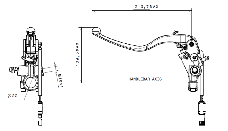 Brembo Prime Clutch Master Cylinder
