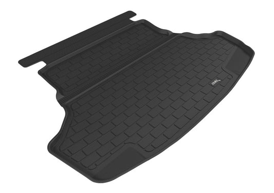 Black 3D MAXpider cargo liner for 2015-2017 Toyota Camry, durable rubber floor mat with 3D textured surface.