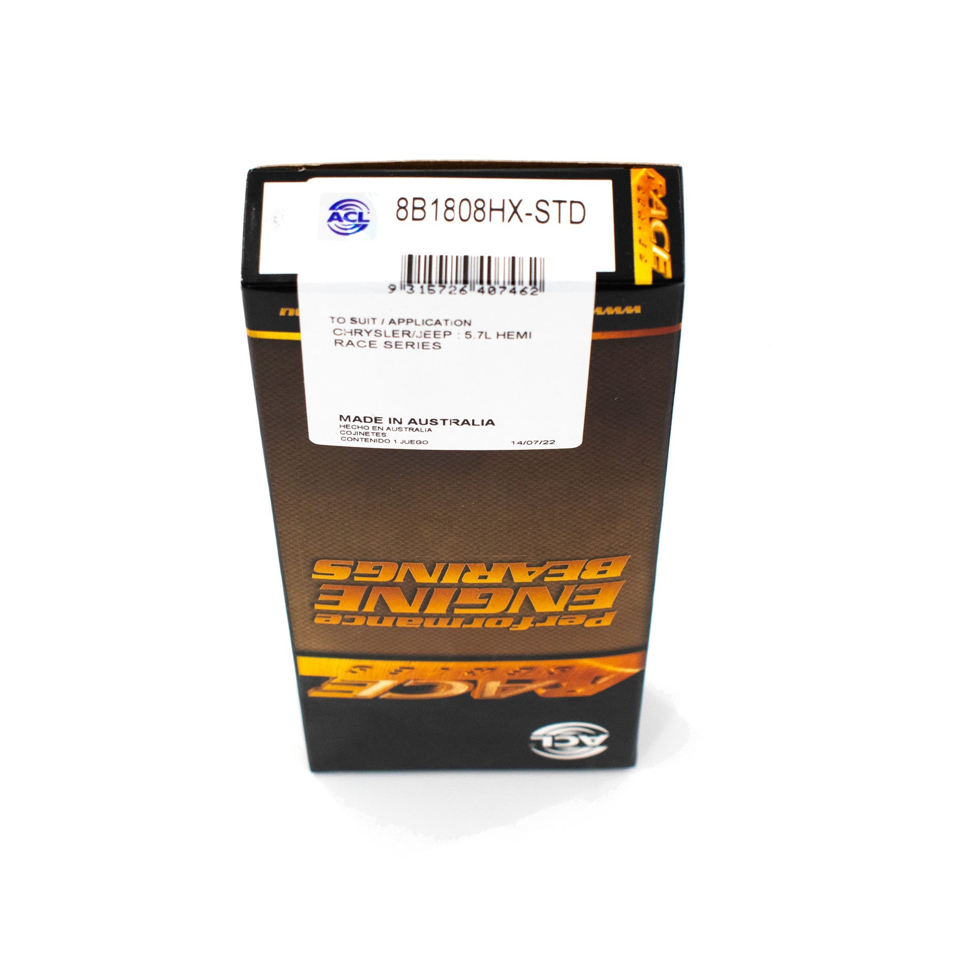 ACL ROD BEARING SET - GEN III HEMI - .001" EXTRA CLEARANCE - 8B1808HX-STD