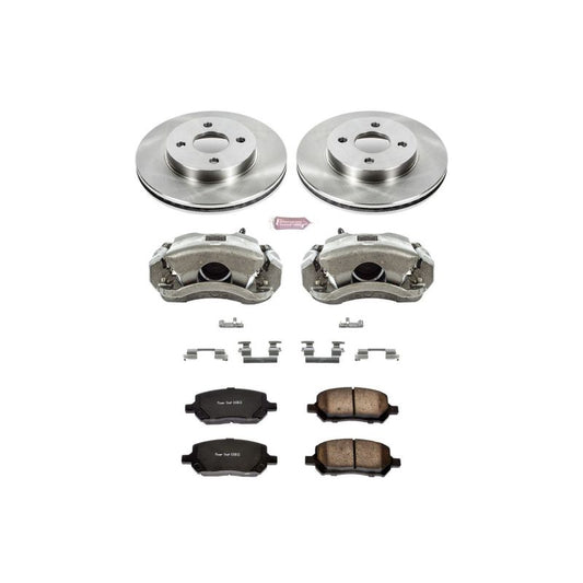 PowerStop OE front brake kit with calipers for 2005-2010 Chevrolet Cobalt, includes brake rotors and calipers.