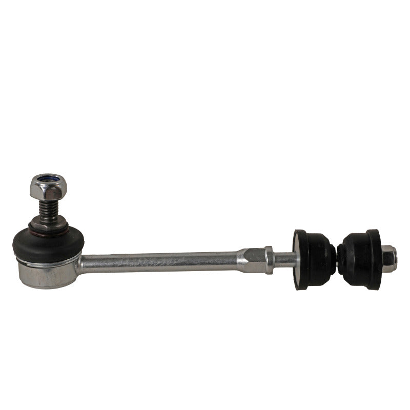 Moog rear sway bar endlink for Volvo S60 T5 T6 models (2011-2018), showing the metal link with mounting hardware.