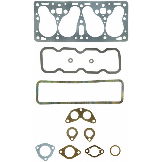Fel-Pro HS 7543 SBX engine cylinder head gasket set showing multiple gaskets and sealing surfaces on a clean background.
