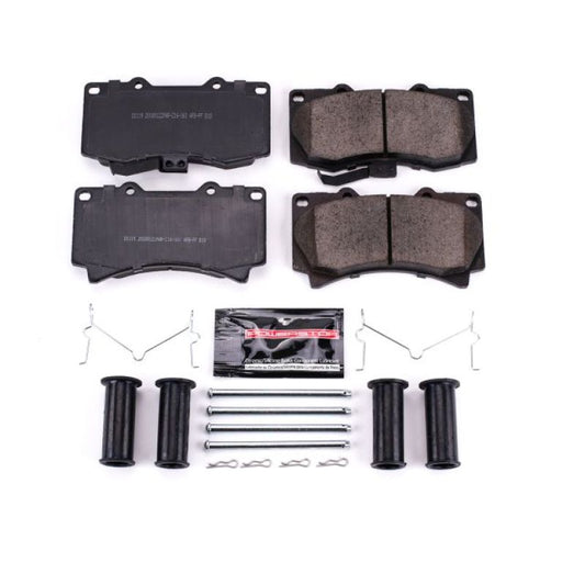 PowerStop Z23 Evolution Sport brake pads with hardware for Hummer H3 (2006-2010) front performance brake system.