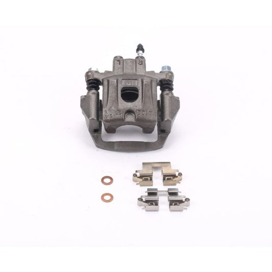 PowerStop rear right OE brake caliper with bracket for Lexus RX330 2004-2006, automotive brake component, front view.
