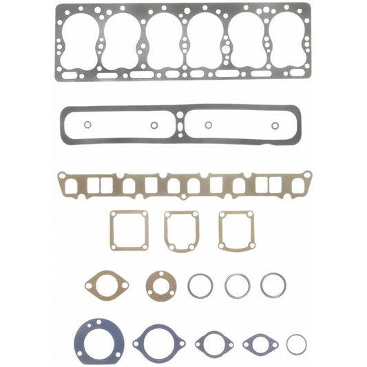 Fel-Pro HS 7191 S-2 engine cylinder head gasket set shown in the image with multiple gaskets and sealing components.